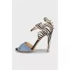 Animal print leather shoes