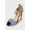 Animal print leather shoes