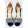 Animal print leather shoes