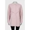 Pink oversized shirt