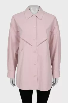 Pink oversized shirt