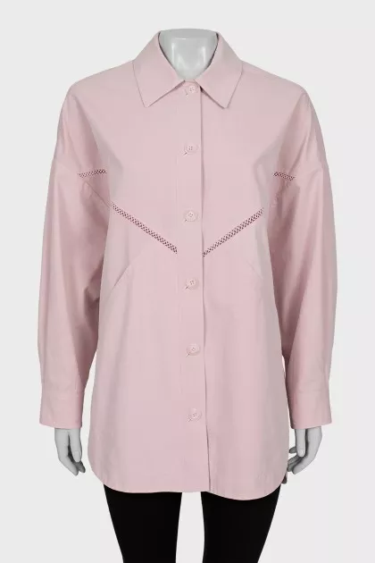 Pink oversized shirt