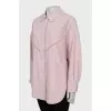 Pink oversized shirt