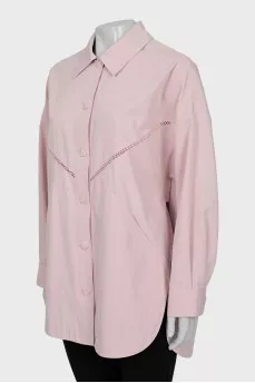 Pink oversized shirt