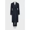 Suit of a long jacket and trousers