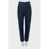 Slim fit jeans with front stitching