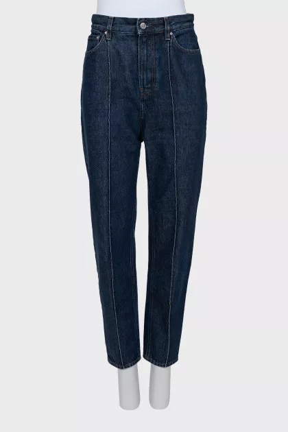 Slim fit jeans with front stitching