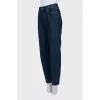Slim fit jeans with front stitching