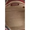 Leather bag with massive clasp