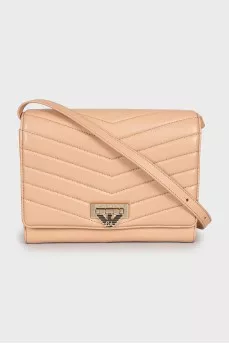 Beige leather bag