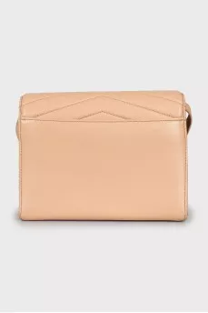 Beige leather bag