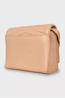 Beige leather bag