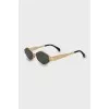 teashades sunglasses gold frame