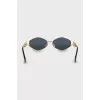 teashades sunglasses gold frame