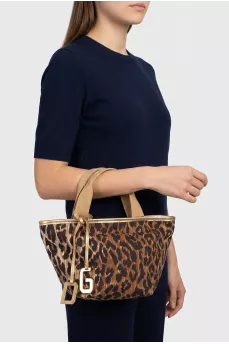 Animal print tactile bag