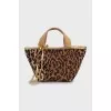 Animal print tactile bag