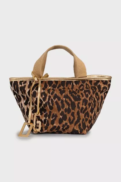 Animal print tactile bag