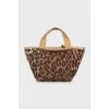 Animal print tactile bag