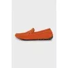 Men's orange moccasins