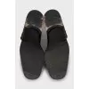 Men's black suede boots