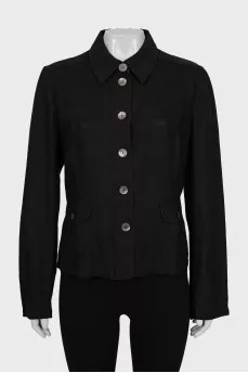 Black linen jacket