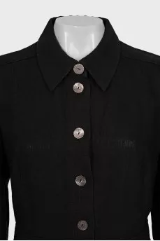Black linen jacket