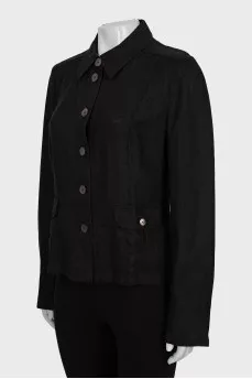 Black linen jacket