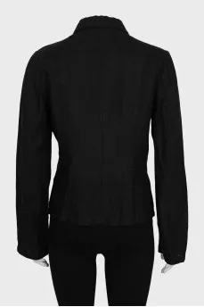 Black linen jacket
