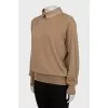Beige jumper with collar