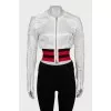 Fitted jacket with zip