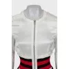 Fitted jacket with zip