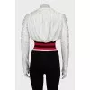 Fitted jacket with zip