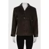 Green corduroy jacket