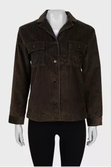 Green corduroy jacket