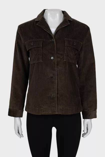 Green corduroy jacket