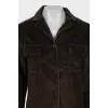 Green corduroy jacket