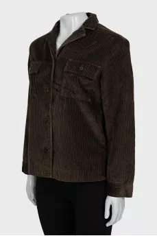Green corduroy jacket