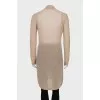 Knitted beige cardigan with buttons