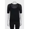 Slim fit T-shirt with tank top