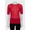 Red slim fit t-shirt