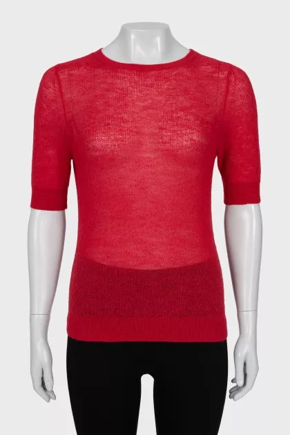 Red slim fit t-shirt