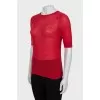 Red slim fit t-shirt