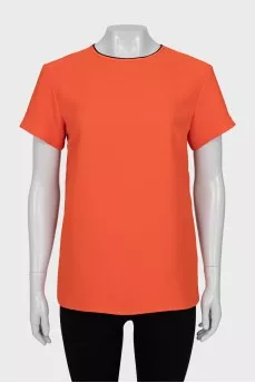 Orange straight cut t-shirt