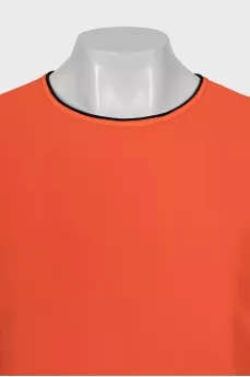 Orange straight cut t-shirt