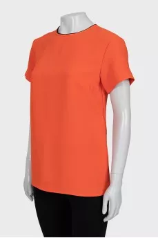 Orange straight cut t-shirt