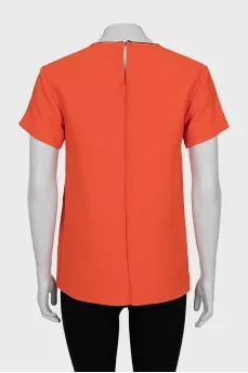 Orange straight cut t-shirt