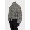 Slim fit black and white jacket