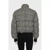 Slim fit black and white jacket