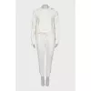 White tracksuit with zippers