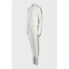 White tracksuit with zippers